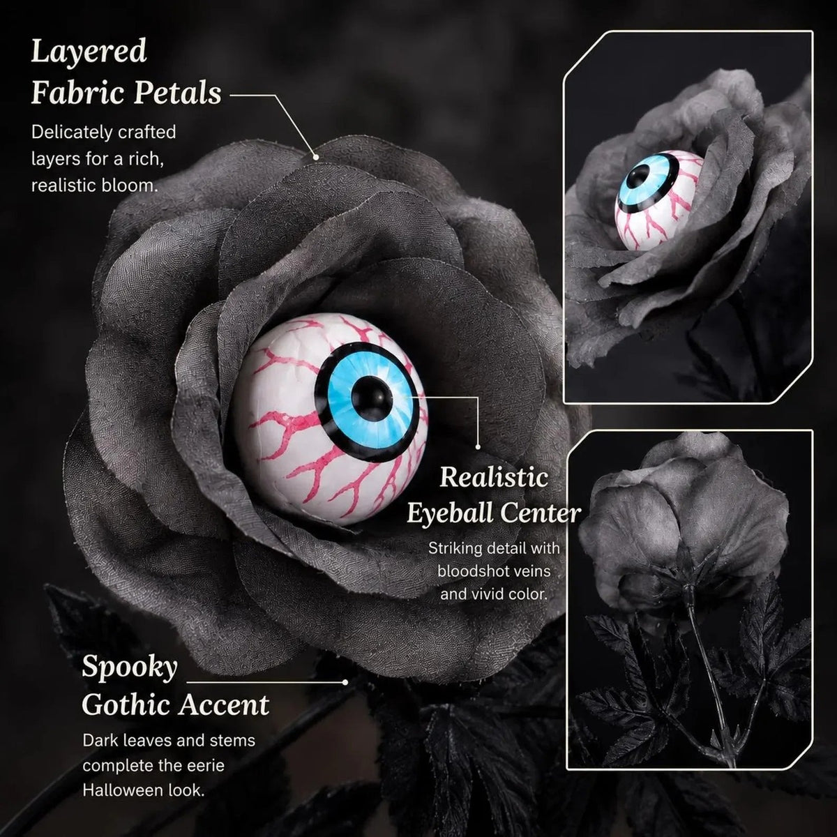 Dark Gothic Rose Decor – Halloween Statement Piece
