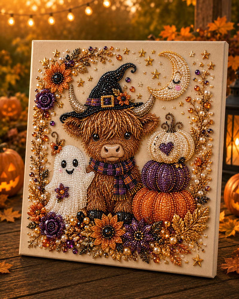 👻✨ Halloween Pearl Art DIY Kit – Turn Tiny Pearls into Spooky-Cute Magic