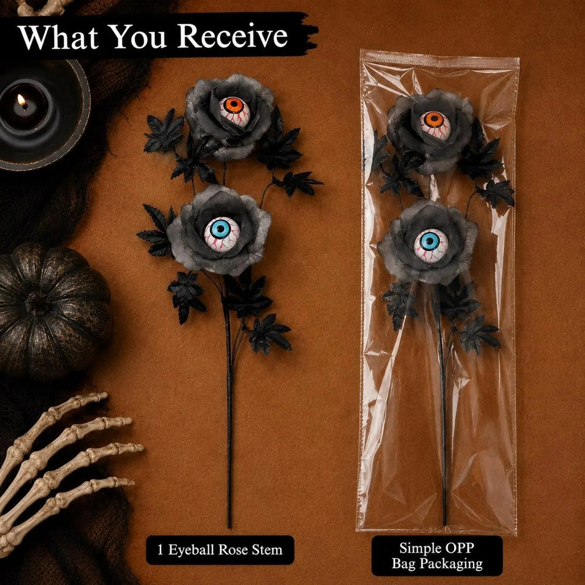 Dark Gothic Rose Decor – Halloween Statement Piece