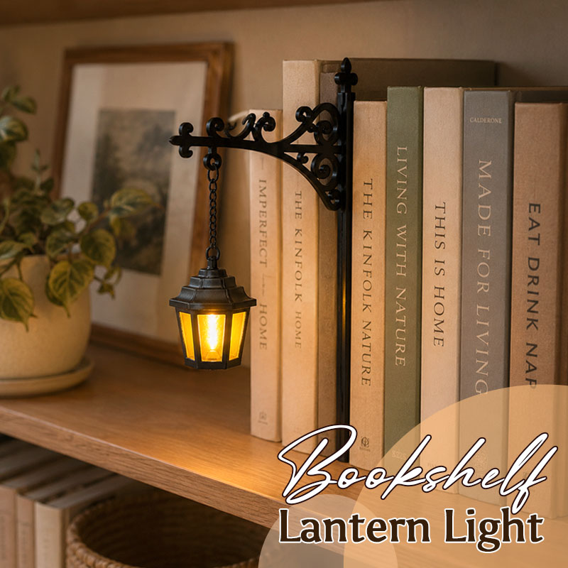 Bookshelf Lantern Light - Library Bookshelf Lighting Lantern📚✨