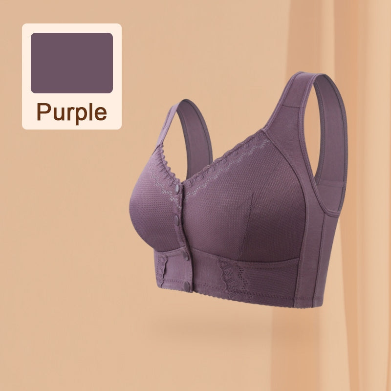 💟 Buy One Get One Free! Breathable Plus-Size Front-Fastening Bra – Comfort & Support for Fuller Figures
