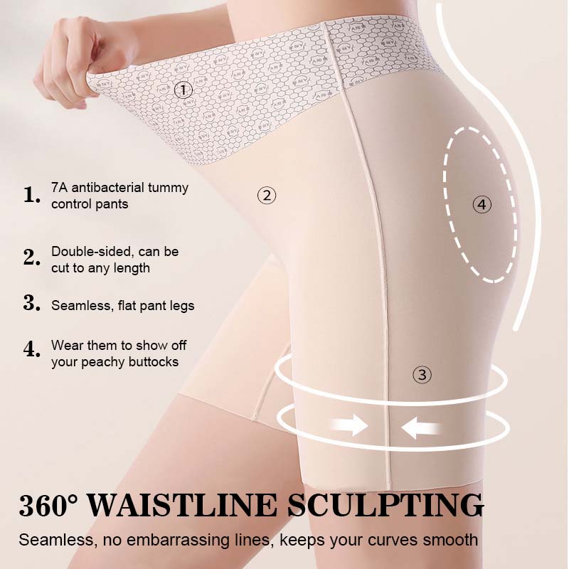 ✨💃 Limited Time: Buy One Get One Free! Women’s High-Waisted Ice Silk Shaping Briefs – Tummy Control & Bum Lift