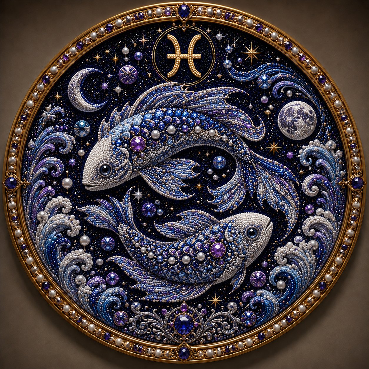 Create Your Own Celestial Masterpiece — 12 Zodiac Signs Bead Art DIY Kit ♈🌙