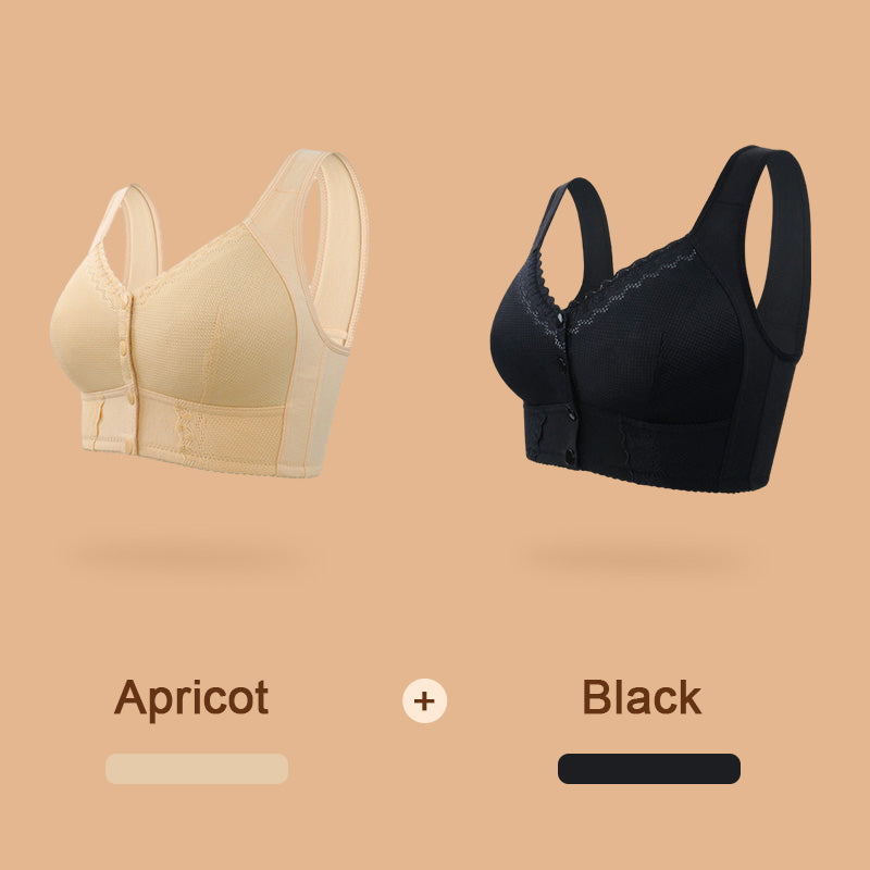 💟 Buy One Get One Free! Breathable Plus-Size Front-Fastening Bra – Comfort & Support for Fuller Figures