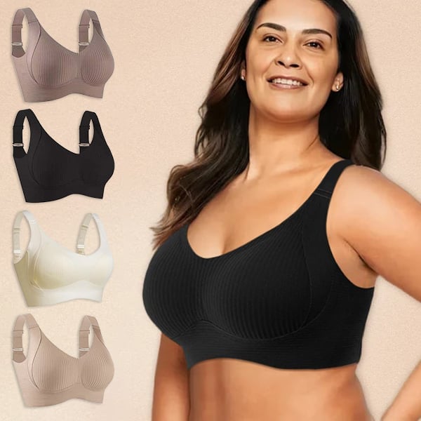🔥 Today Only: Buy One, Get Three! Ultimate Wire-Free Push-Up Bra – Instant Lift & Firmness, No More Sagging! 👍