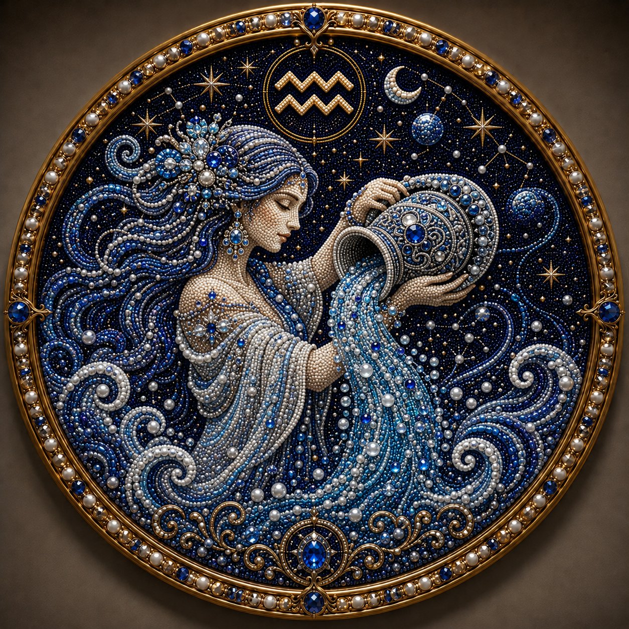 Create Your Own Celestial Masterpiece — 12 Zodiac Signs Bead Art DIY Kit ♈🌙