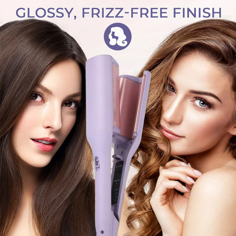 ✨32mm French V-Shaped Wave Curling Tong – Effortless Waves & Volume for All Hair Types