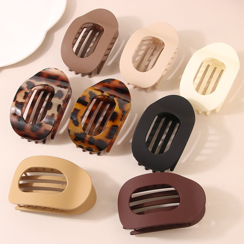 ✨ Oval Hair Clip Set (4 Pack) – Elegant & Gentle Hair Accessories for All Hair Types ✨