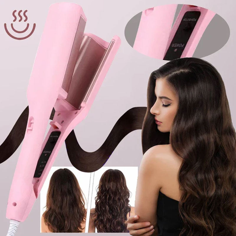 ✨32mm French V-Shaped Wave Curling Tong – Effortless Waves & Volume for All Hair Types
