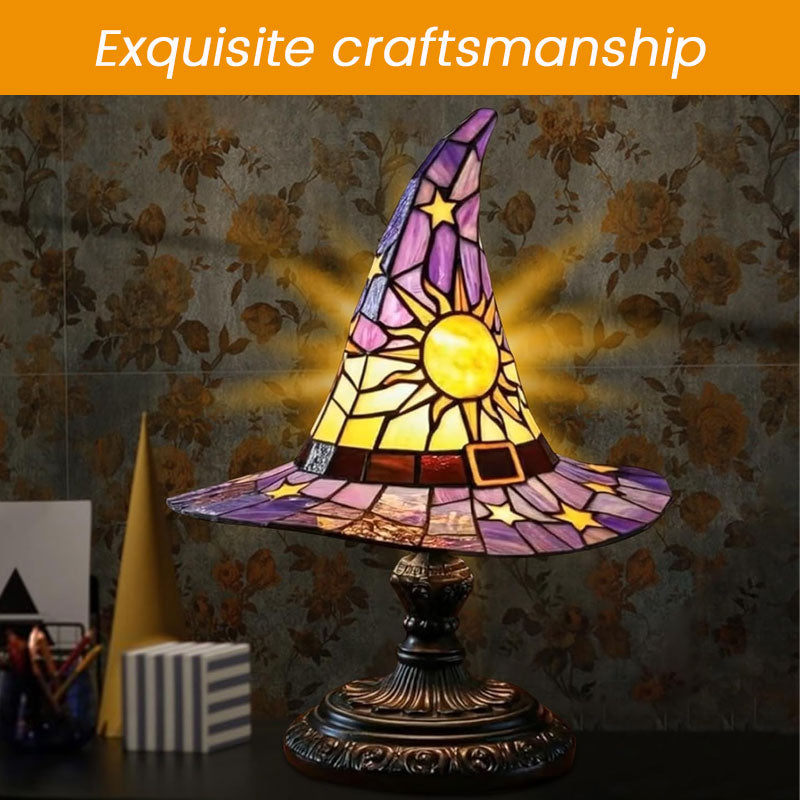 Night light with witch ha