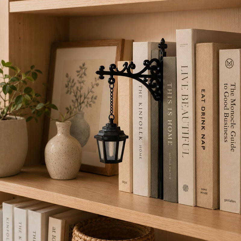 Bookshelf Lantern Light - Library Bookshelf Lighting Lantern📚✨