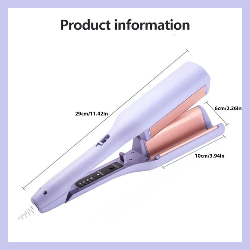✨32mm French V-Shaped Wave Curling Tong – Effortless Waves & Volume for All Hair Types