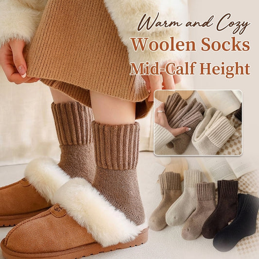 🧦 Buy One Get One Free! Thermal Mid-Calf Wool Socks – Cosy Warmth for Winter ❄️