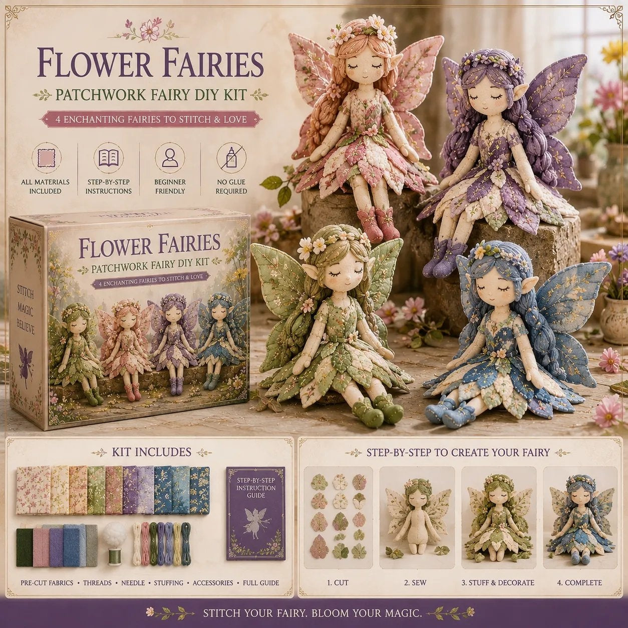 🔥Weekly Special Sale 47%OFF - 🧵Fairy Patchwork DIY Collection