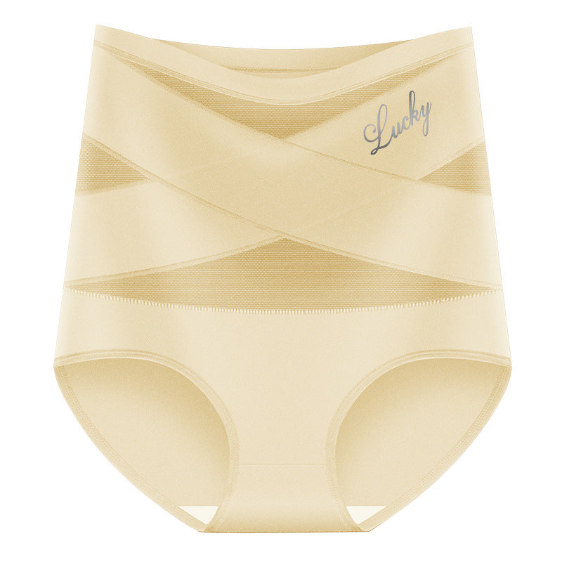 🌸Last Day Buy 1 Get 3 Packs✨Plus-Size High-Waist Cross Tummy Control Panties