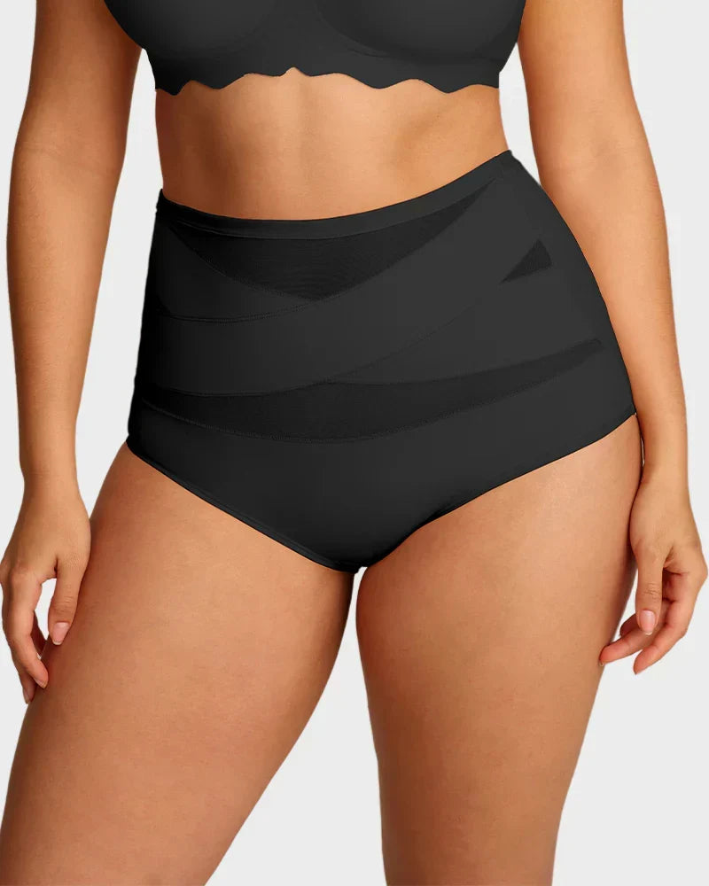 🌸Last Day Buy 1 Get 3 Packs✨Plus-Size High-Waist Cross Tummy Control Panties
