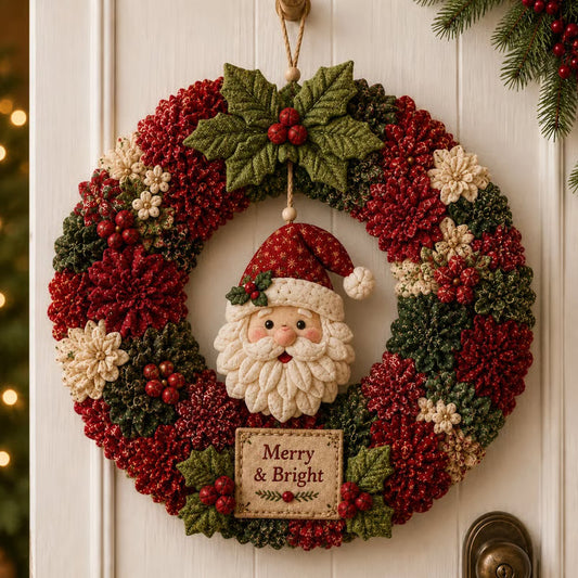 Save 49%! DIY 3D Fabric Christmas Wreath Kit – Limited Time Only 🎄🎁