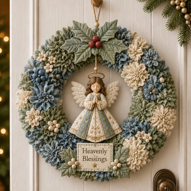Save 49%! DIY 3D Fabric Christmas Wreath Kit – Limited Time Only 🎄🎁