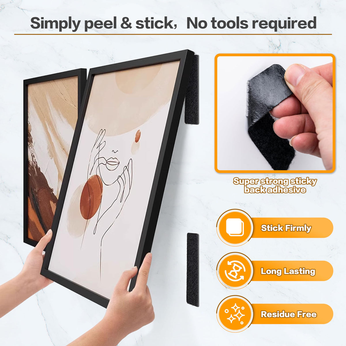 📌Heavy duty Velcro strips with adhesive