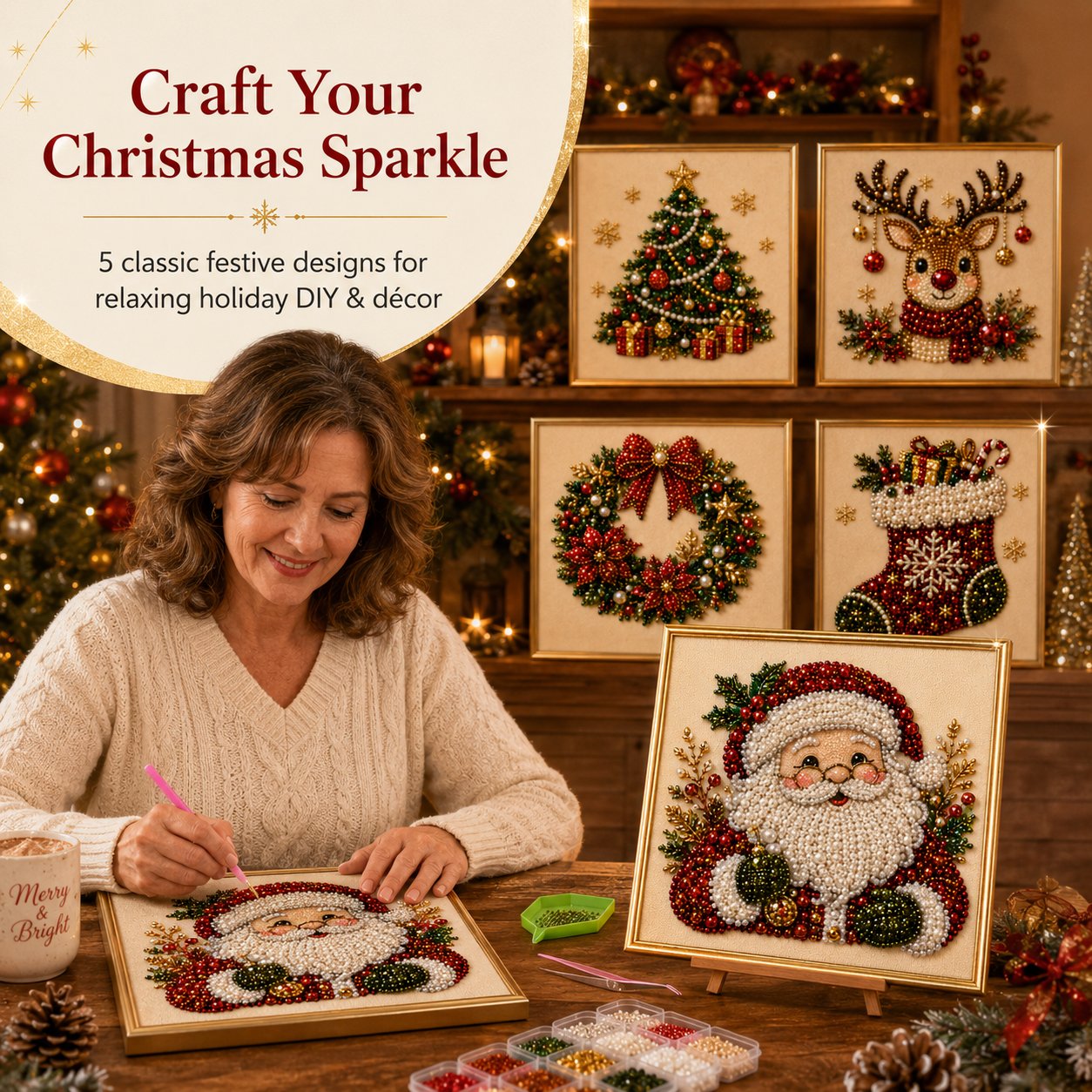 🎄Start creating your sparkling Christmas masterpiece right now! ✨