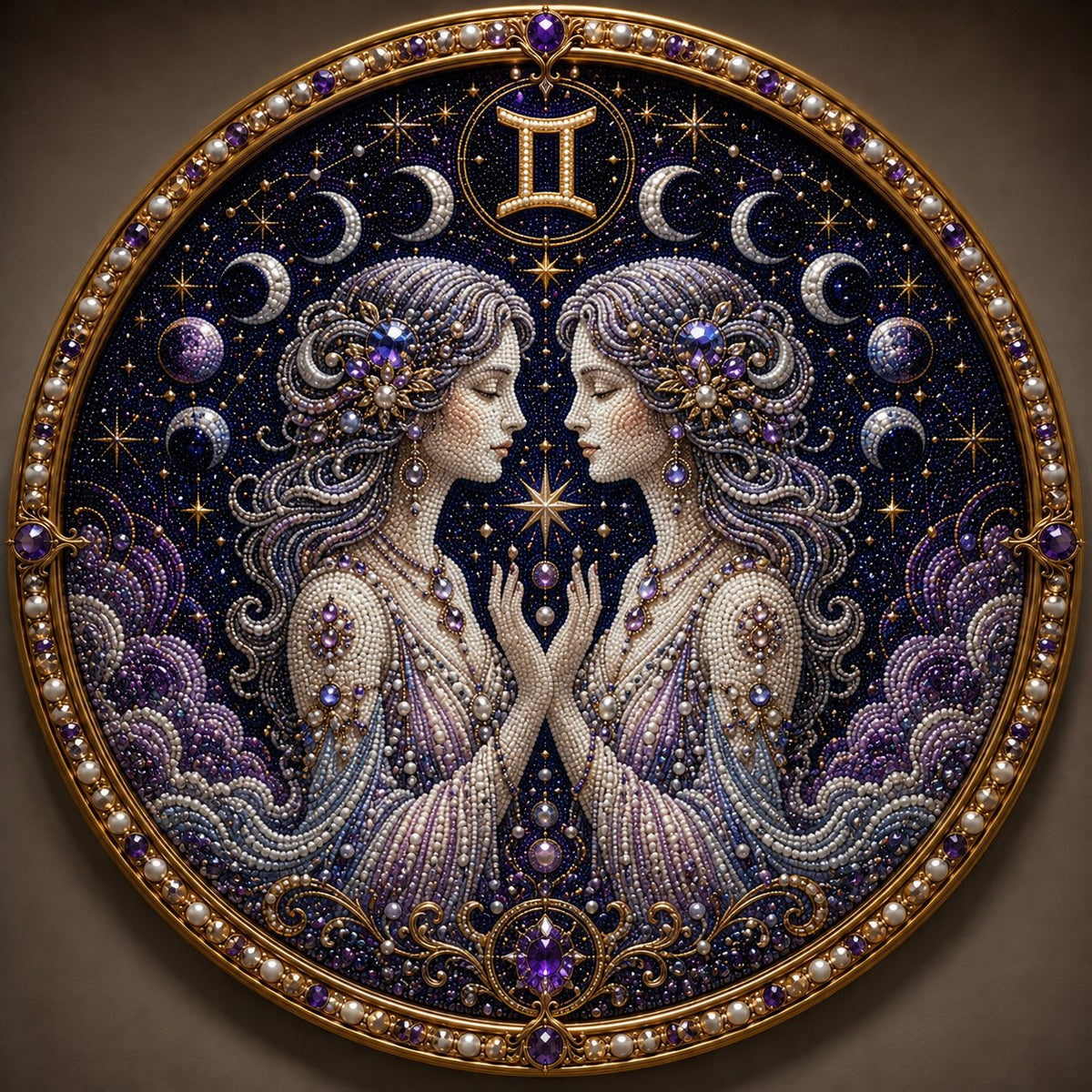 Create Your Own Celestial Masterpiece — 12 Zodiac Signs Bead Art DIY Kit ♈🌙