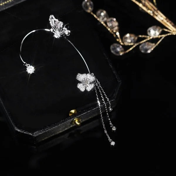 ✨🦋 Sparkling Zirconia Butterfly Earrings – Elegant Jewellery Gift for Her 💖