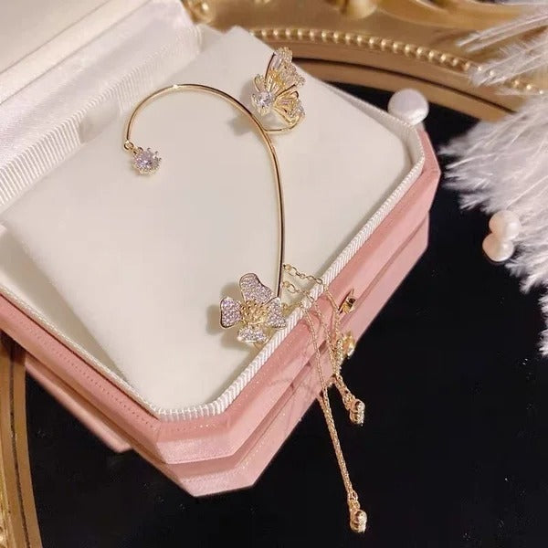 ✨🦋 Sparkling Zirconia Butterfly Earrings – Elegant Jewellery Gift for Her 💖