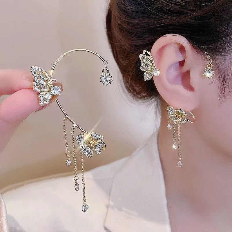 ✨🦋 Sparkling Zirconia Butterfly Earrings – Elegant Jewellery Gift for Her 💖